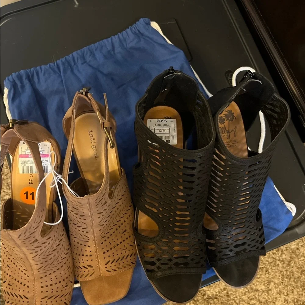 Indigo/jellypop heels! NWT!